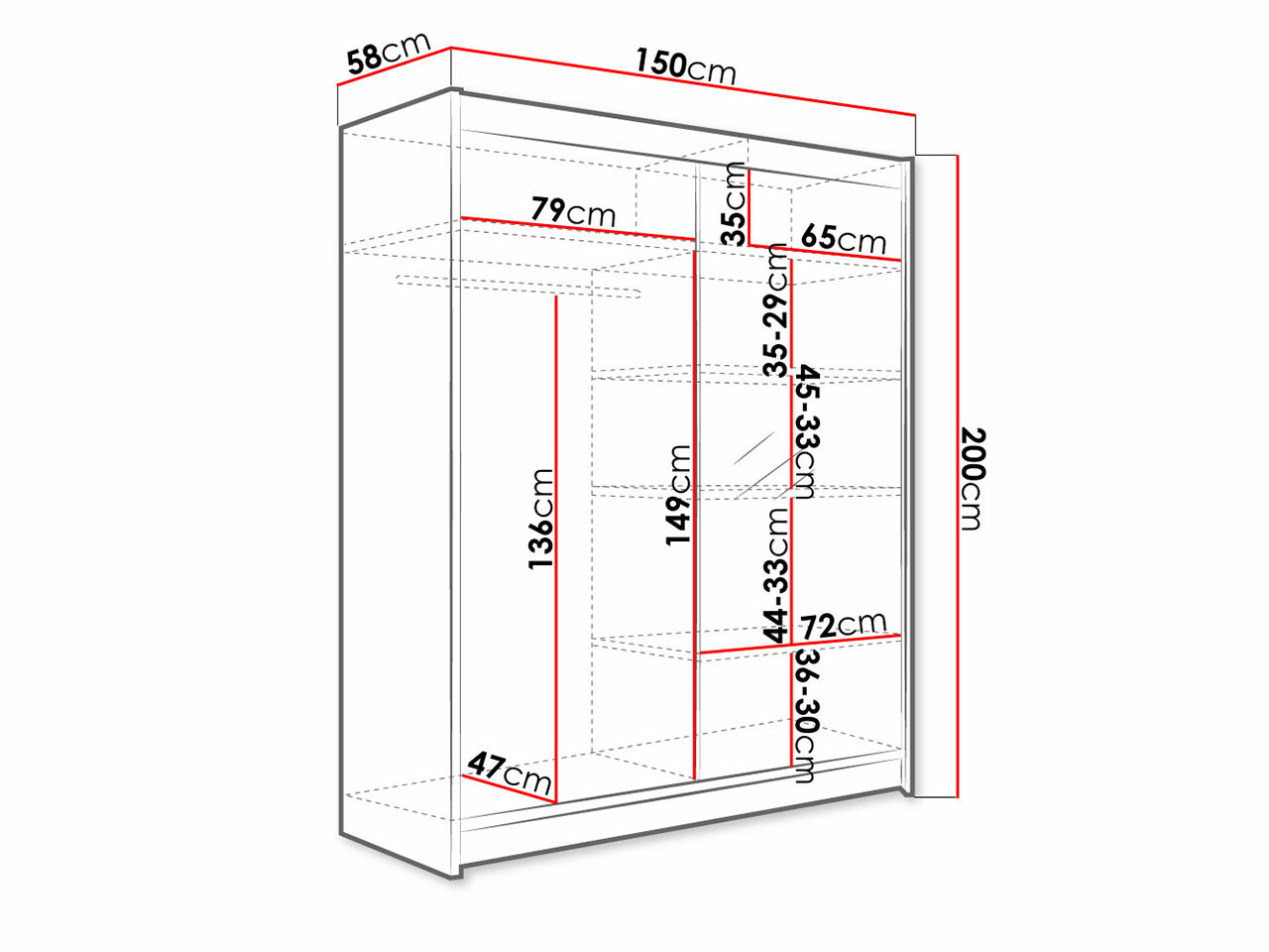 Шкаф Closico 140 (Белый + Artisan дуб)