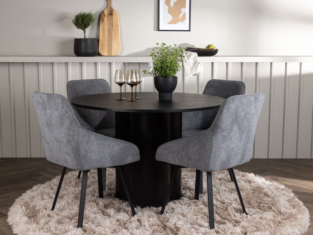 Обеденный гарнитур Dallas 4357 (Чёрный)