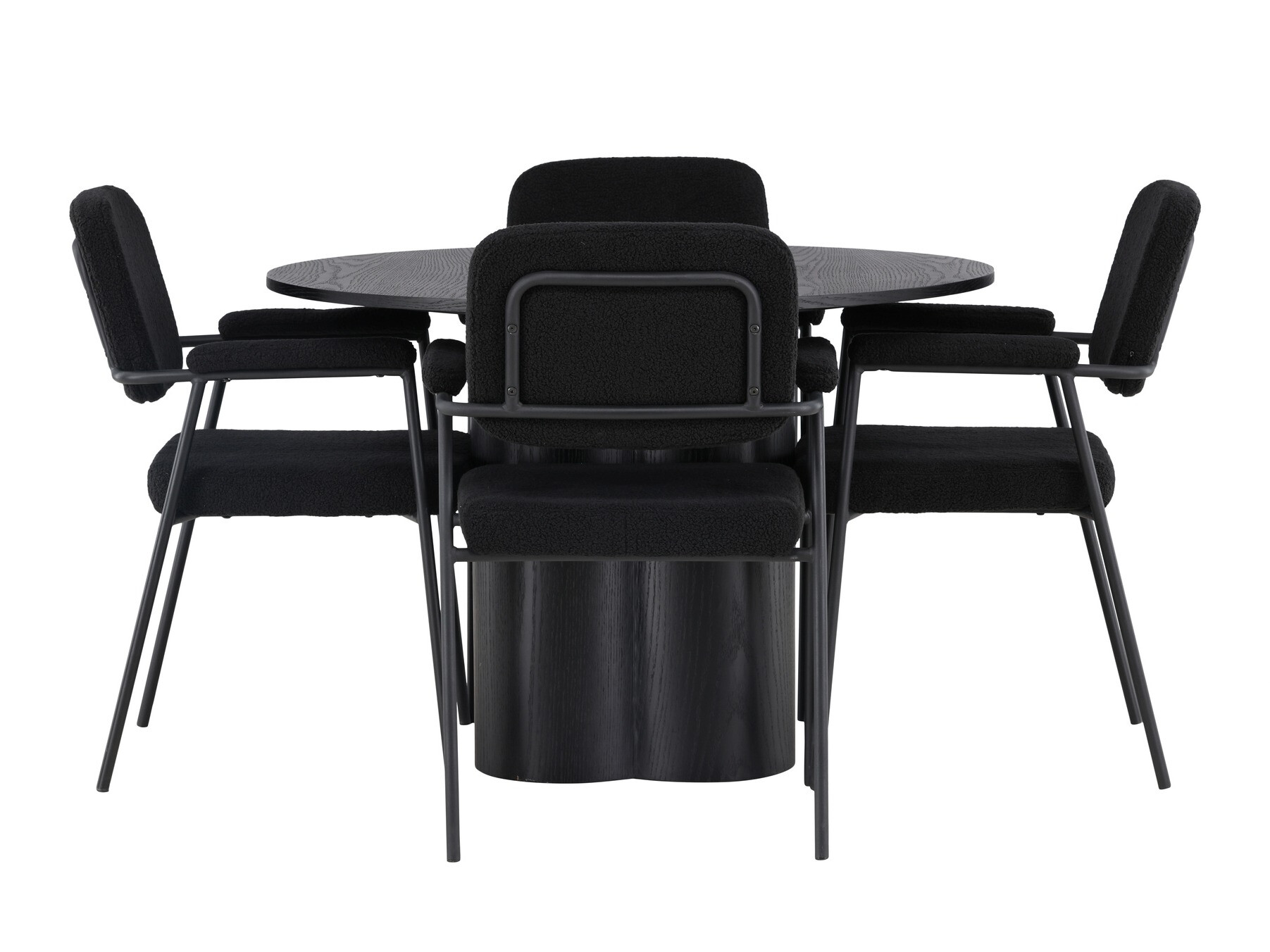 Ēdamistabas komplekts Dallas 4358 (Melns)