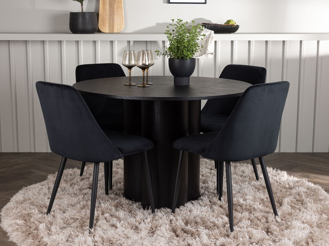 Ēdamistabas komplekts Dallas 4359 (Melns)