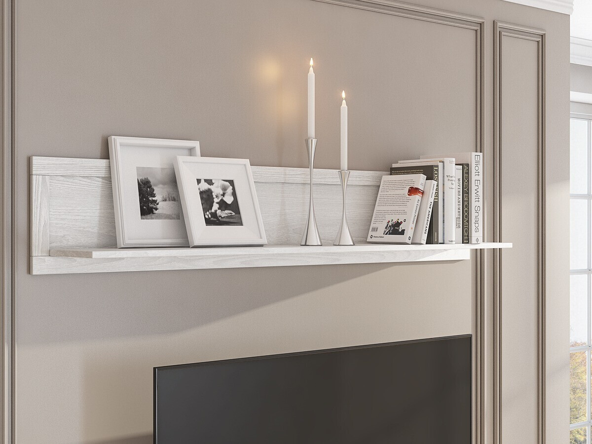 Настенная полка Tolnue 100 (Выбеленная ясень)