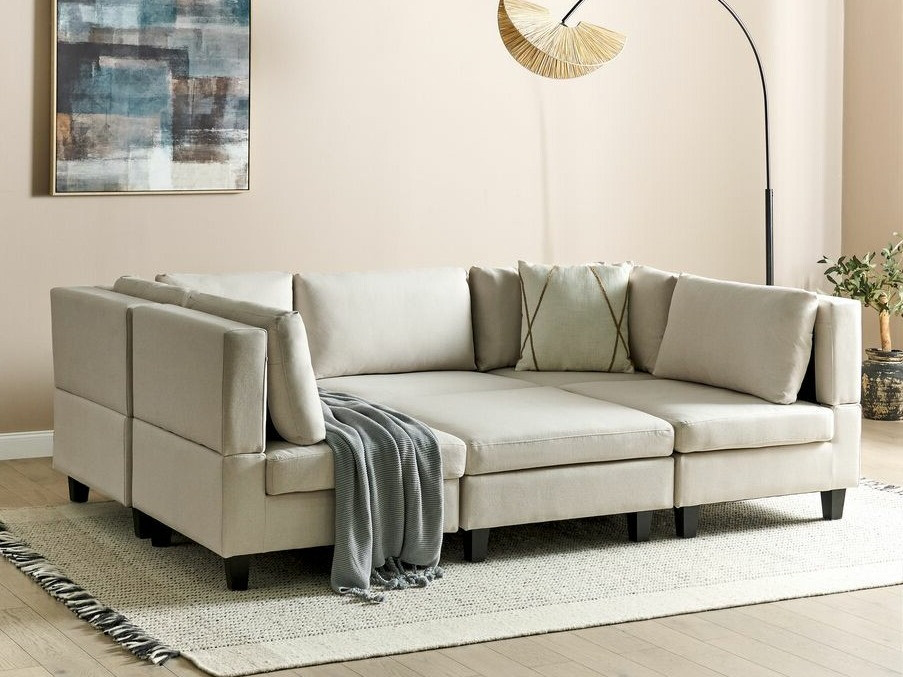 Модульный угловой диван Elbmeli 104 (Бежевый)