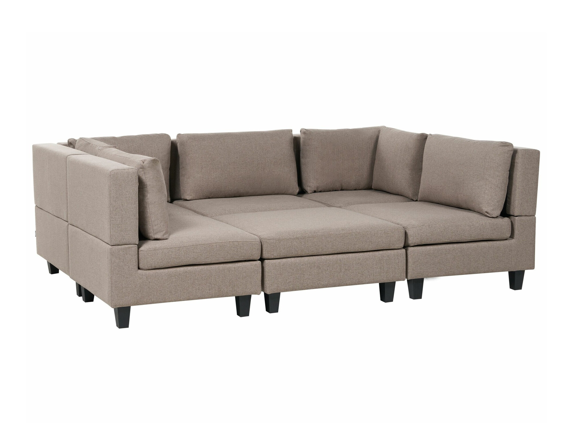 Модульный угловой диван Elbmeli 104 (Коричневый)