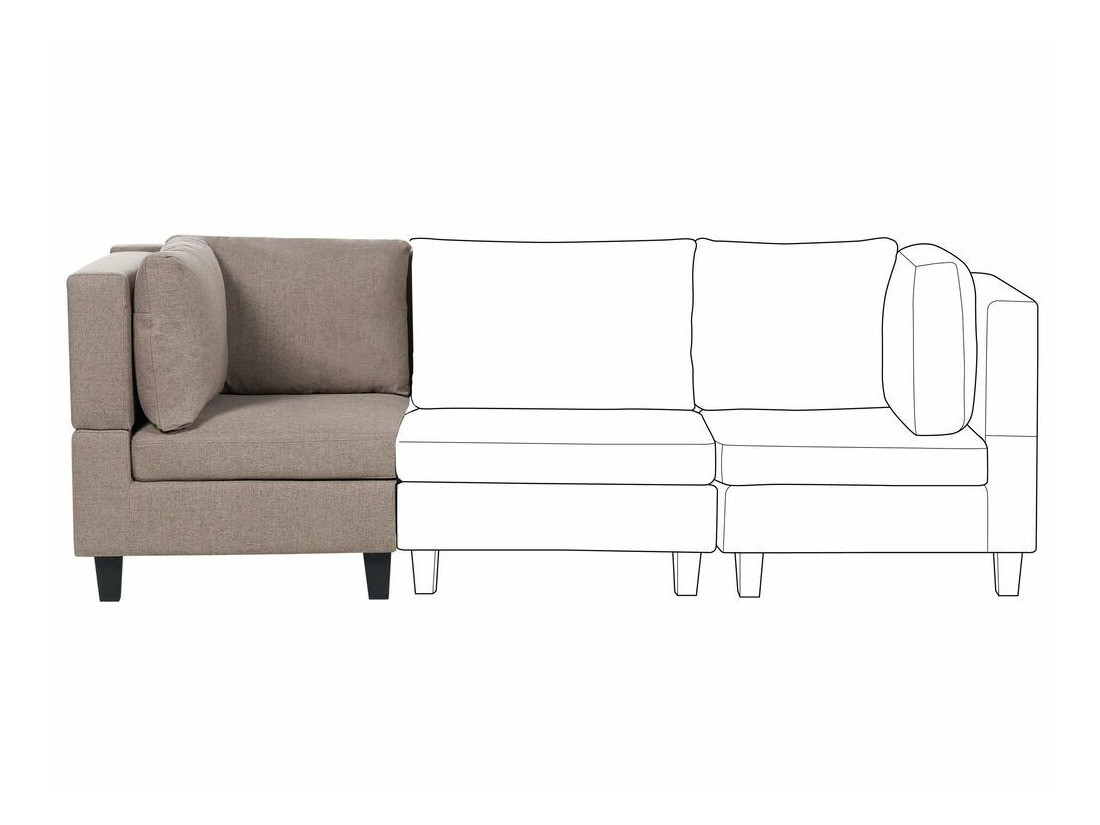 Moduļu krēsls Elbmeli 102 (Brūns)