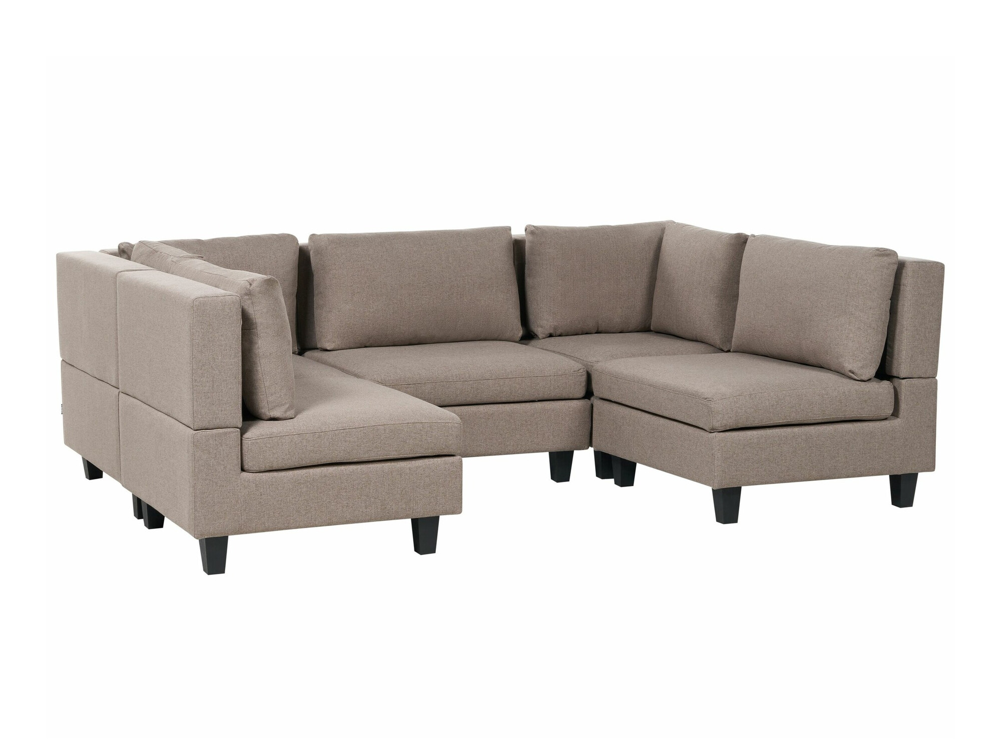 Moduļu stūra dīvāns Elbmeli 104 (Brūns)