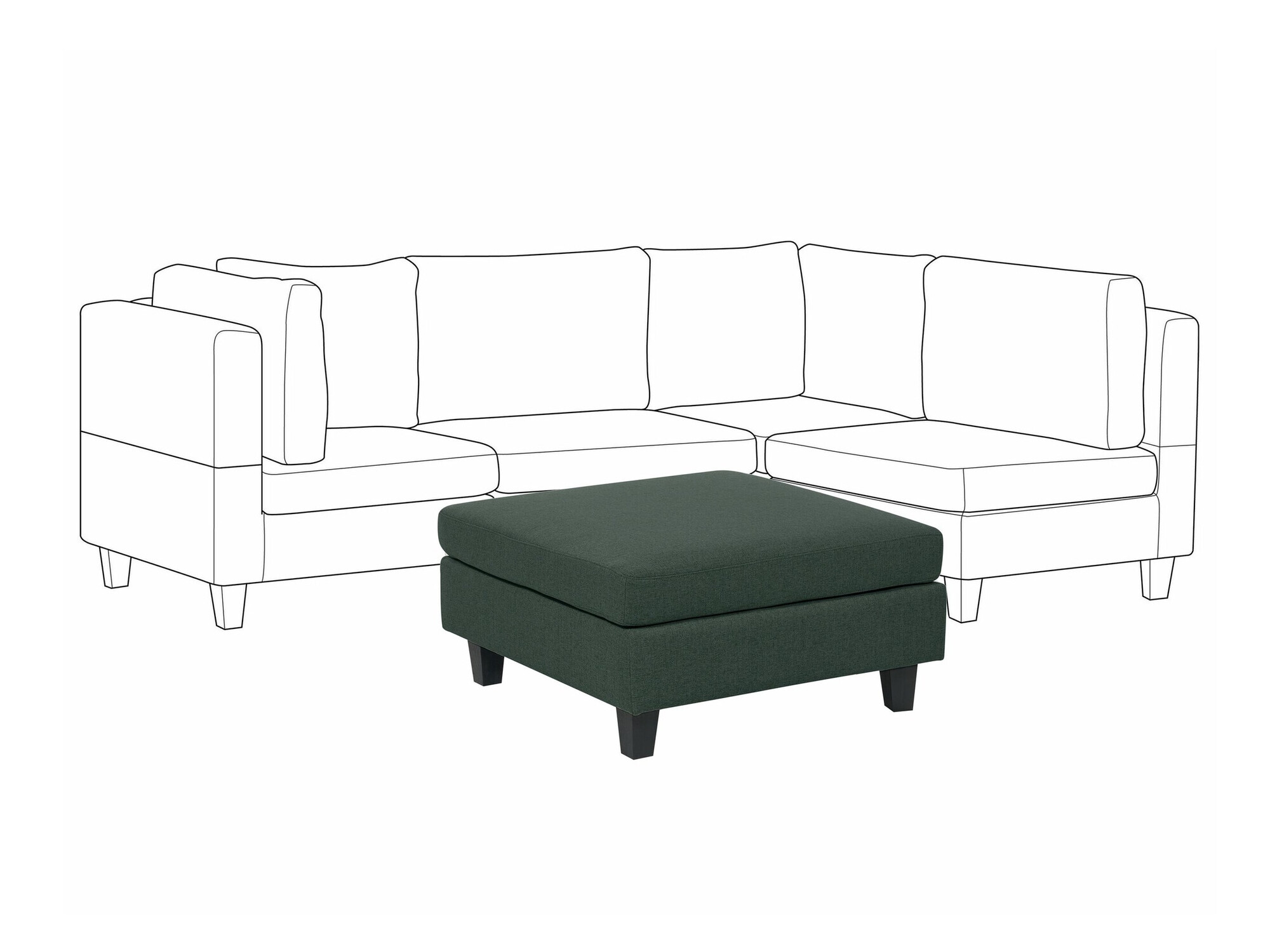 Пуф Elbmeli 103 (Зелёный)