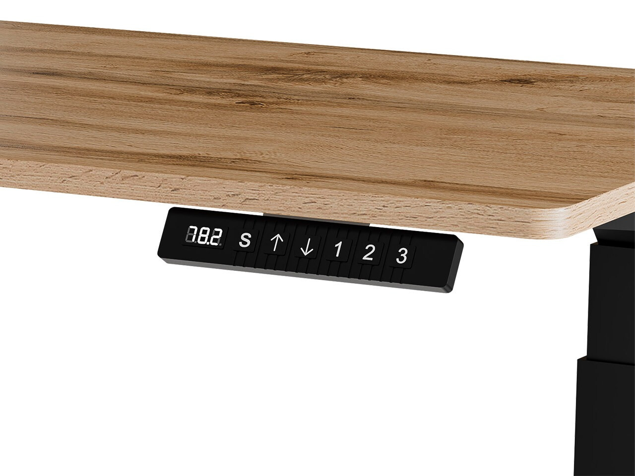 Rakstāmgalds ar regulējamu augstumu Charlotte 194 (Balts + Melns)