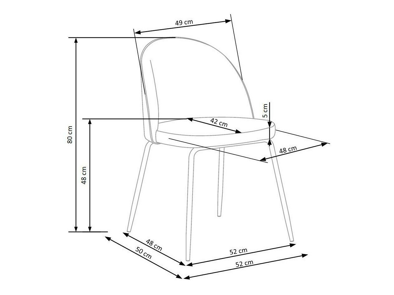 Krēsls Houston 554 (Tumši zils + Melns)