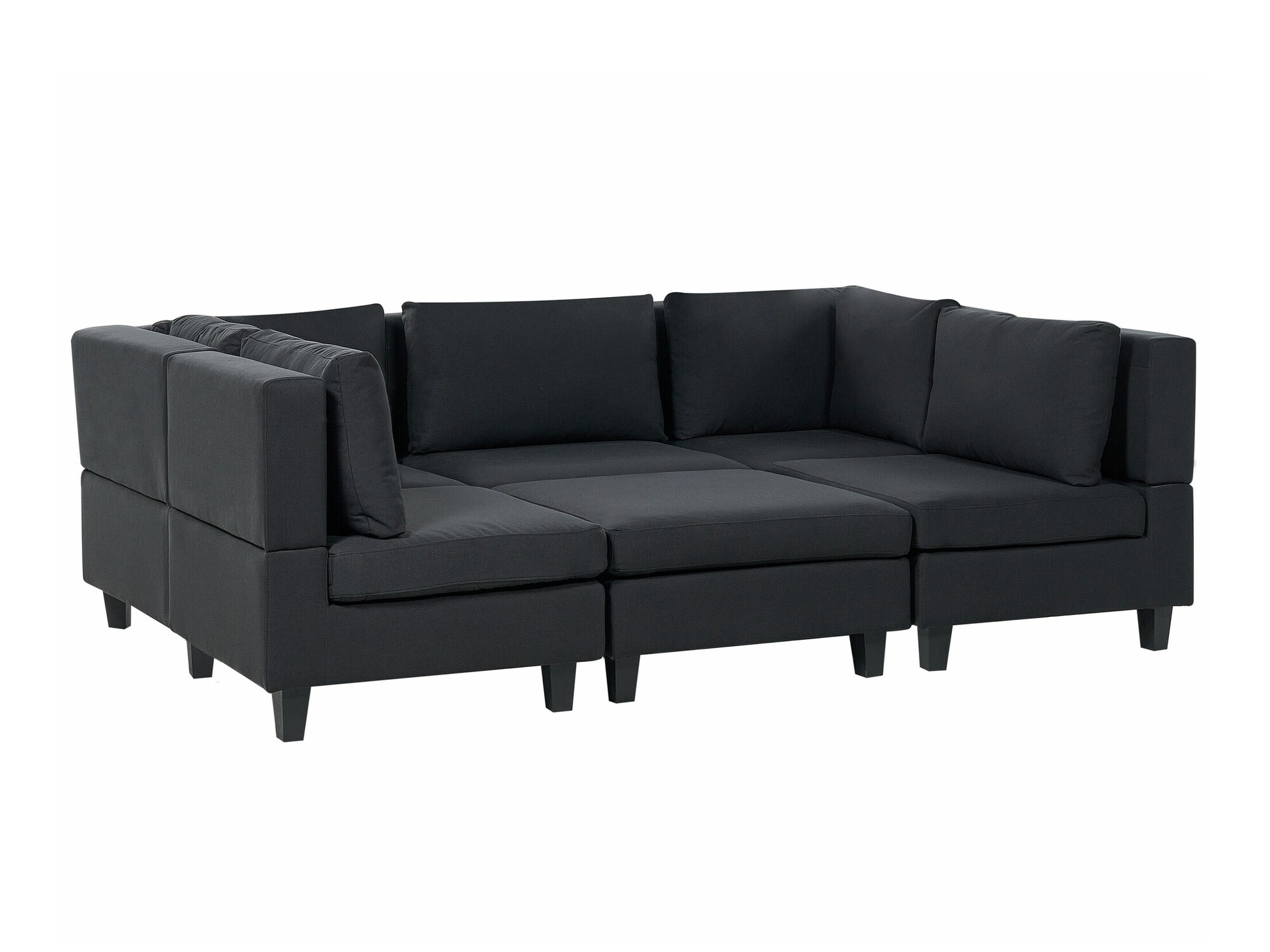 Модульный угловой диван Elbmeli 104 (Чёрный)