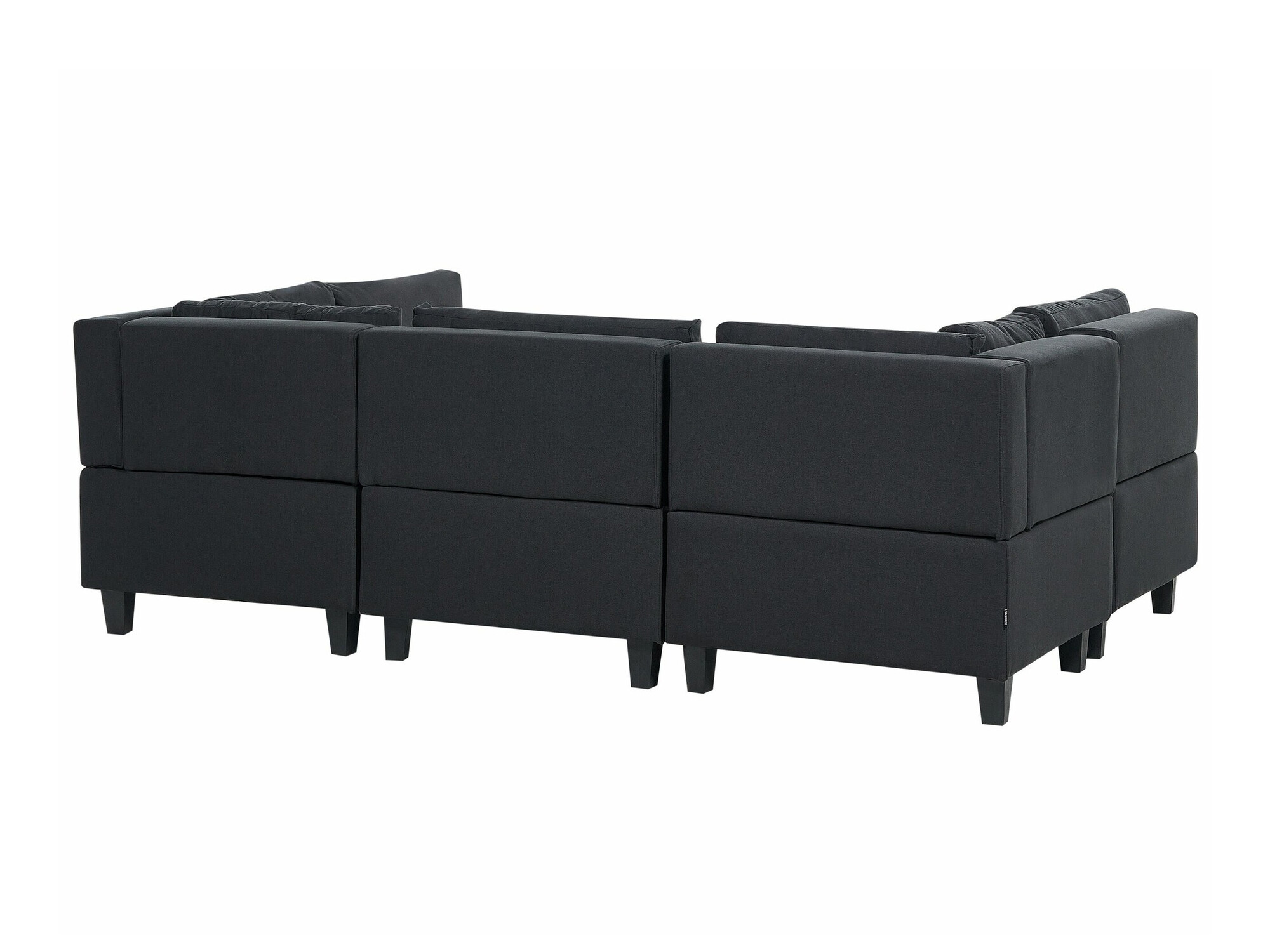 Moduļu stūra dīvāns Elbmeli 104 (Melns)