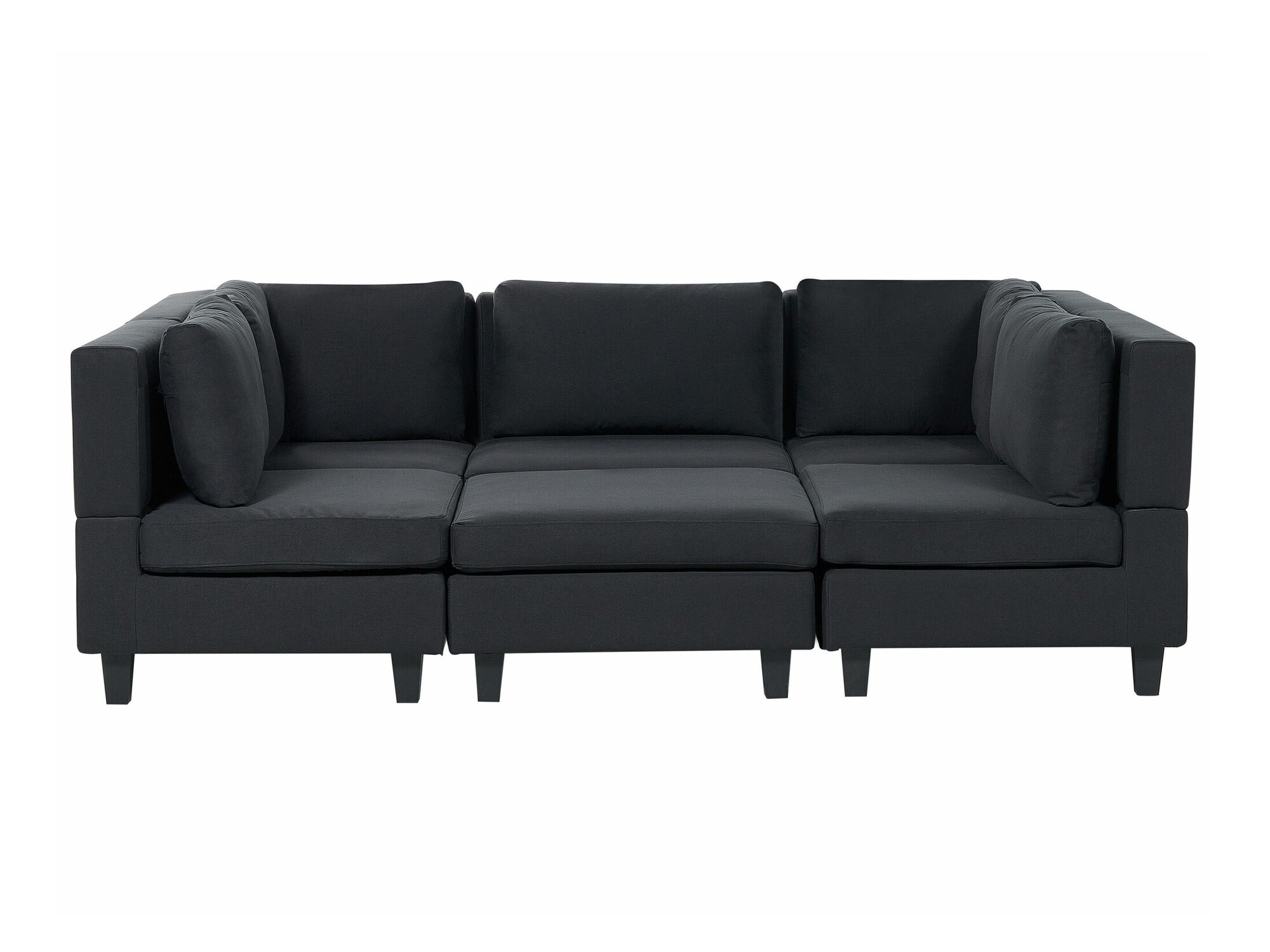 Moduļu stūra dīvāns Elbmeli 104 (Melns)