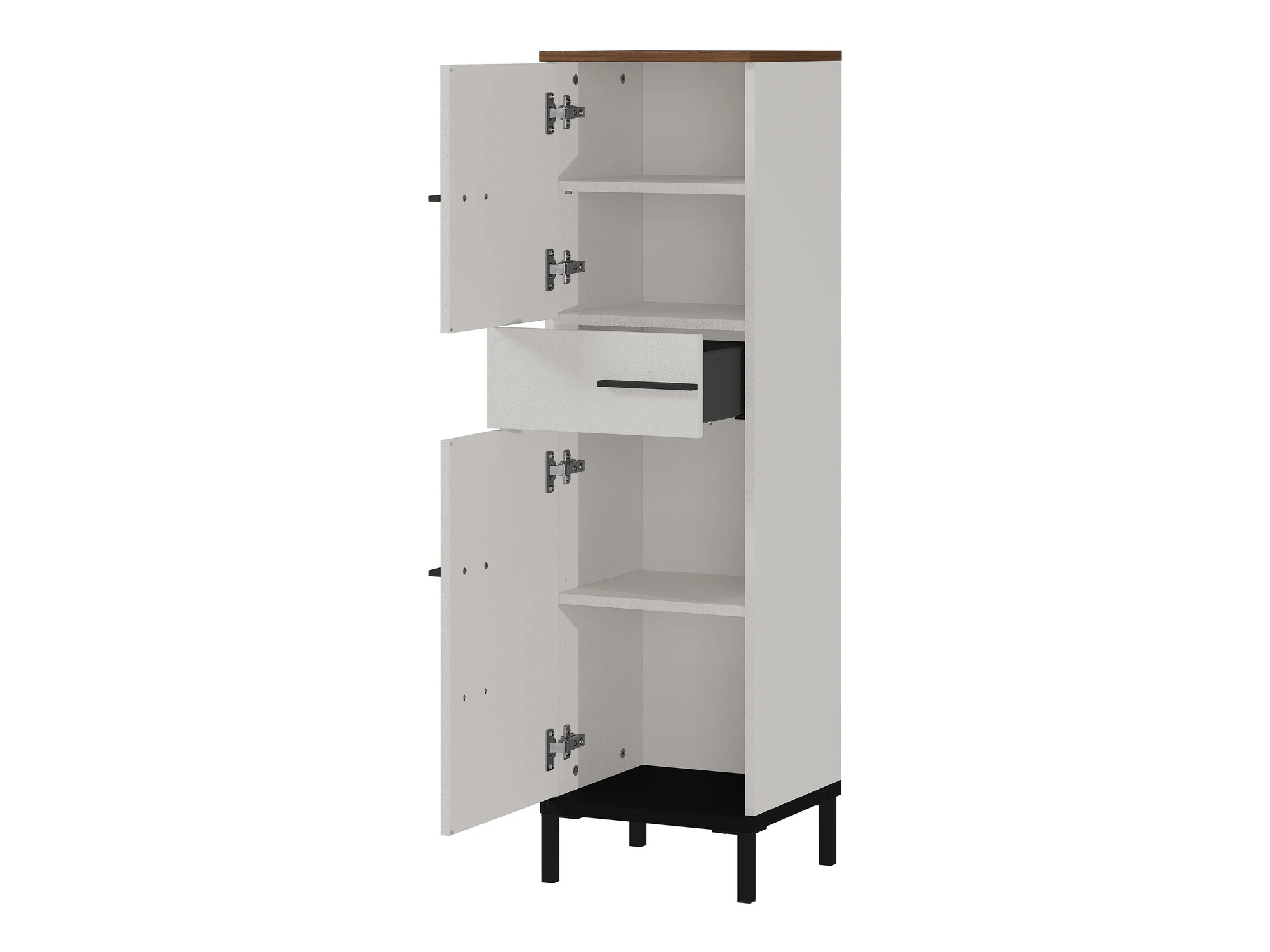 Набор для ванной комнаты Ruvlevu 105 (Светло-серый + Орех)