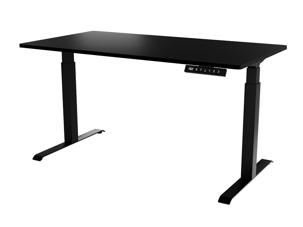 Rakstāmgalds ar regulējamu augstumu Charlotte 195 (Melns)