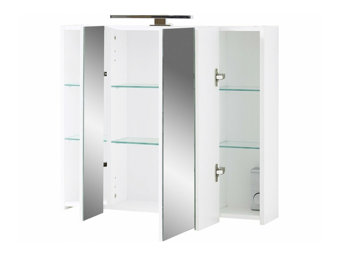 Шкаф для ванной комнаты c зеркалом Temeli 101 (Белый)