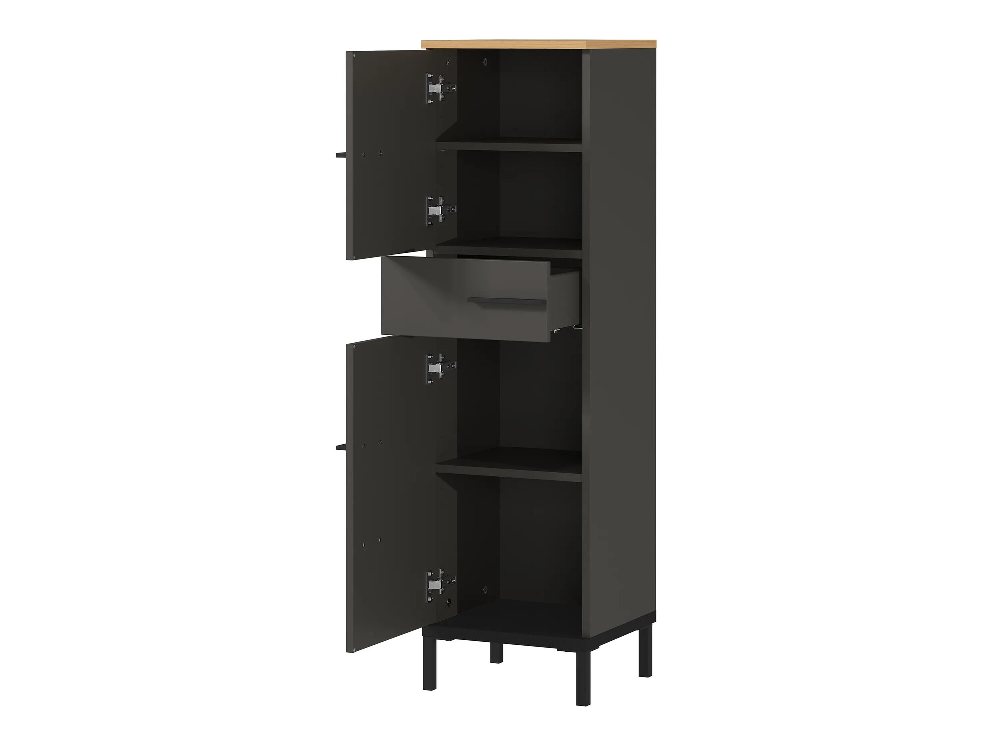 Vannas komplekts Ruvlevu 104 (Grafīts + Navarra ozols)