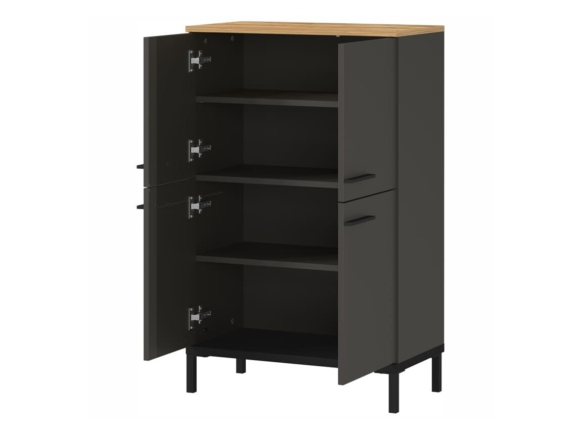 Vannas komplekts Ruvlevu 104 (Grafīts + Navarra ozols)