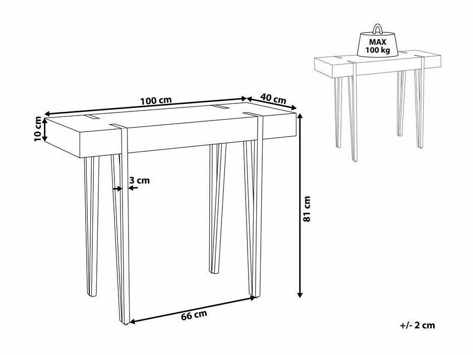 Консоль Berwyn 688 (Темное дерево)