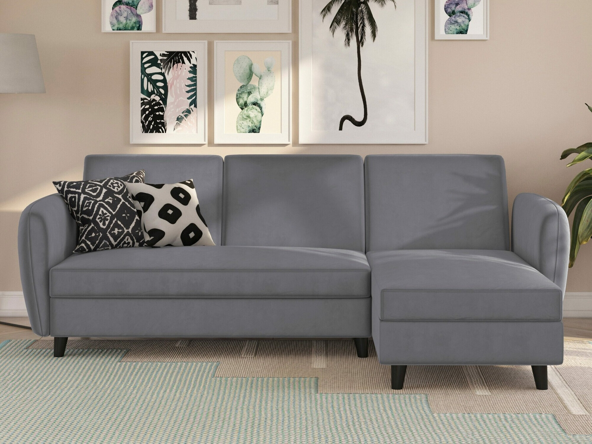 Угловой диван Tulsa 557 (Антрацит)