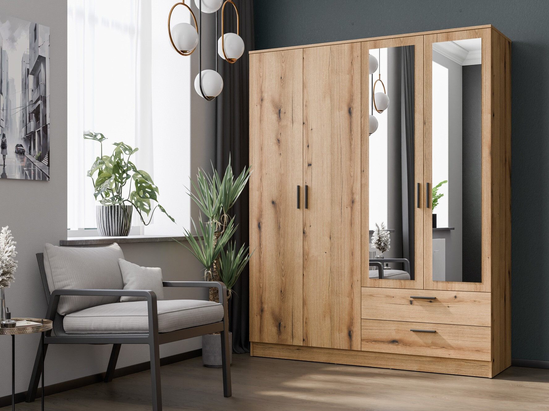 Skapis Orlando 223 (Gaišs ozols)