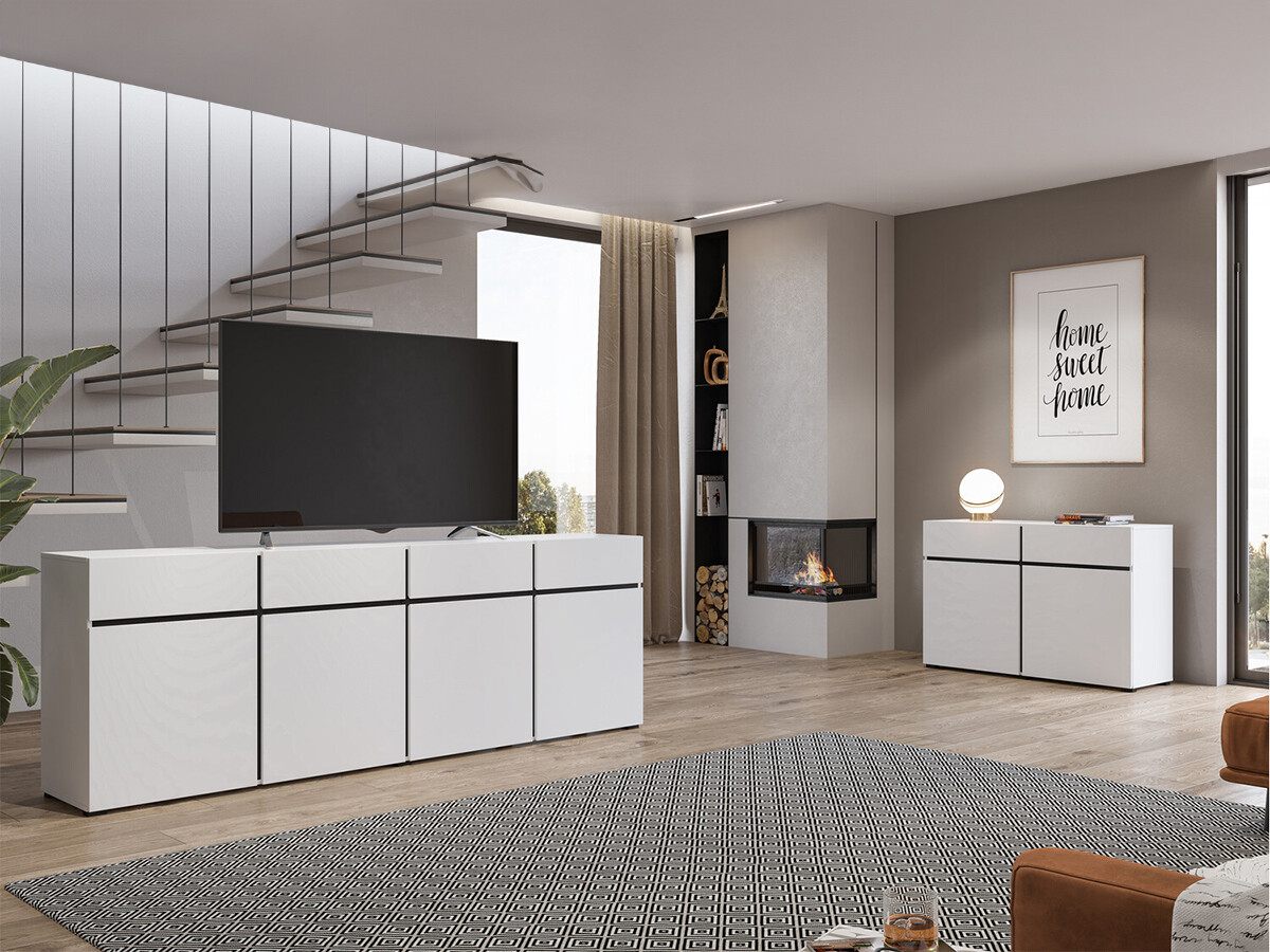 Viesistabas komplekts Alfere 108 (Balts)