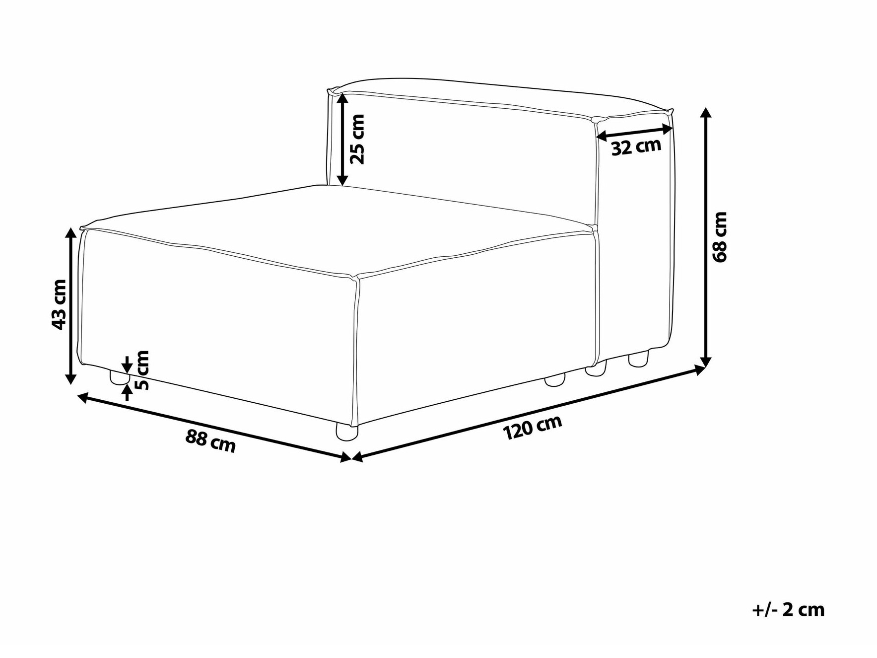 Модульное кресло Enofloi 101 (Бежевый)