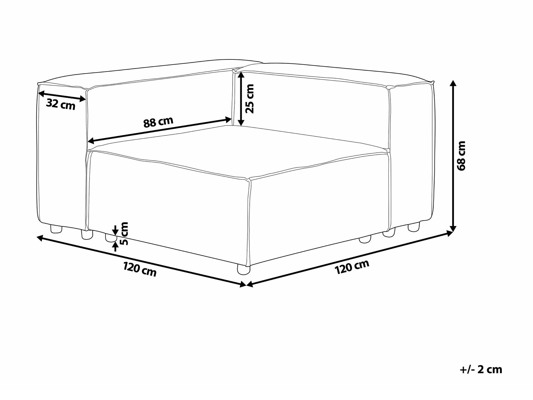 Модульное кресло Enofloi 102 (Бежевый)