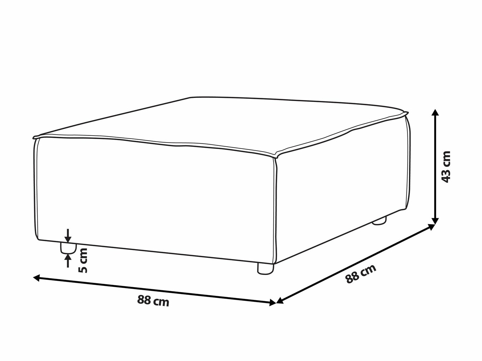 Pufs Enofloi 103 (Bēšs)
