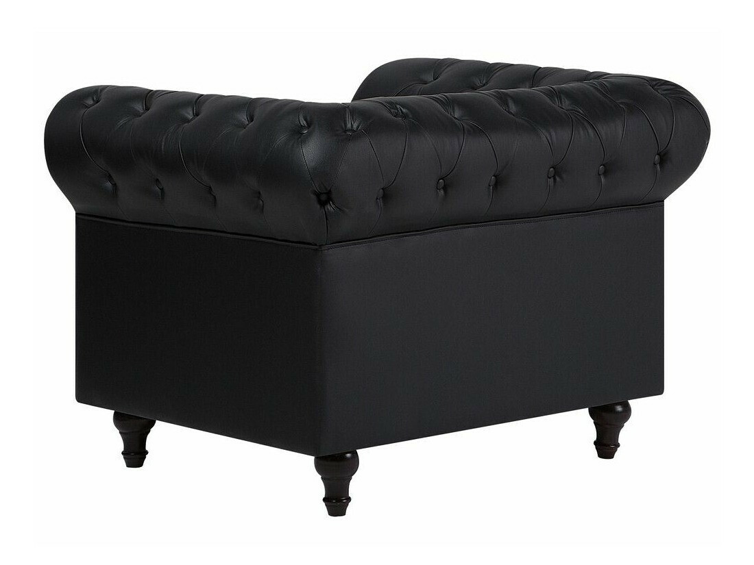 Chesterfield krēsls Cirdoro 107 (Melns)