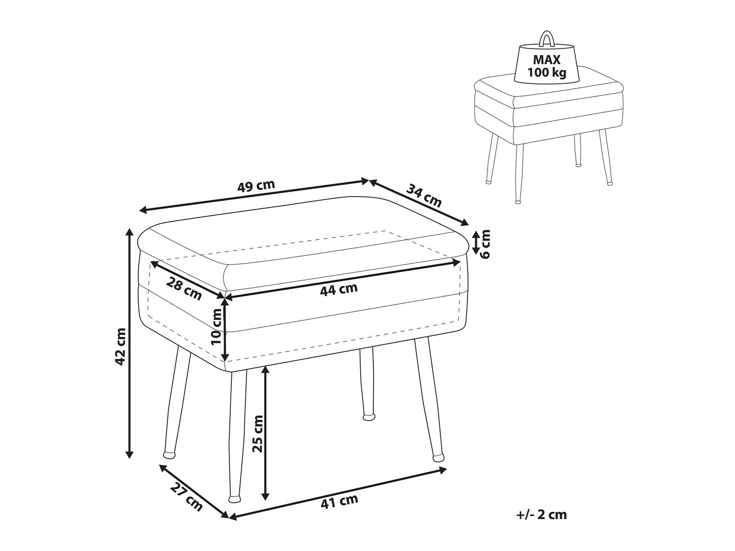Pufs Berwyn 864 (Tumši zaļš)