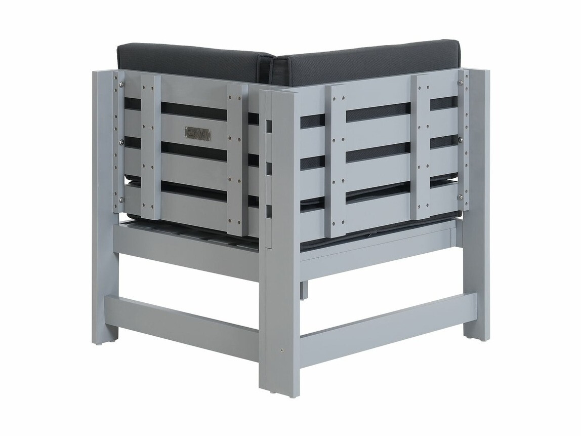 Dārza atpūtas krēsls Riverton 760 (Melns + Pelēks)