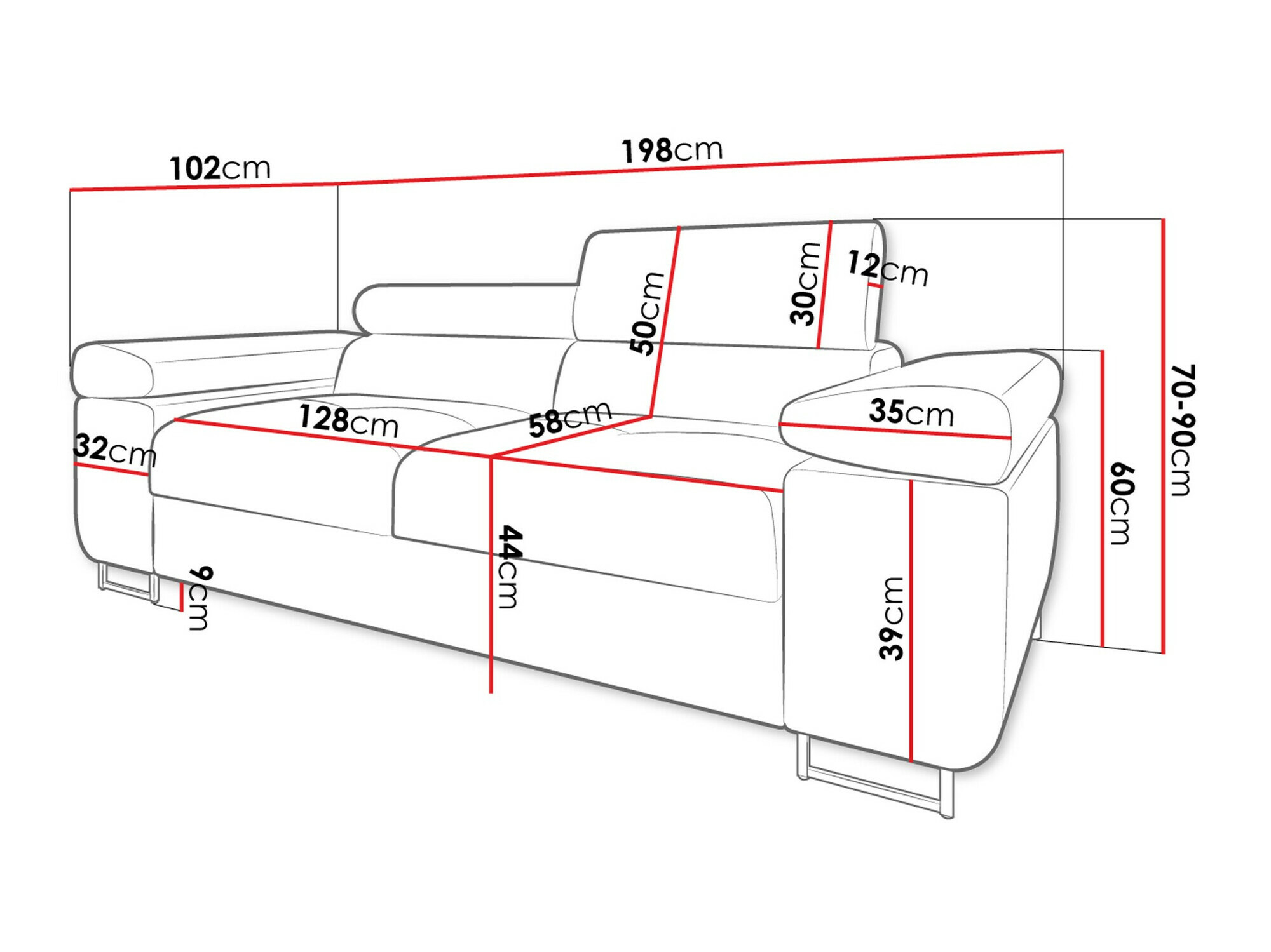 Dīvāns Comfivo Eliferu 105 (Poso 05)