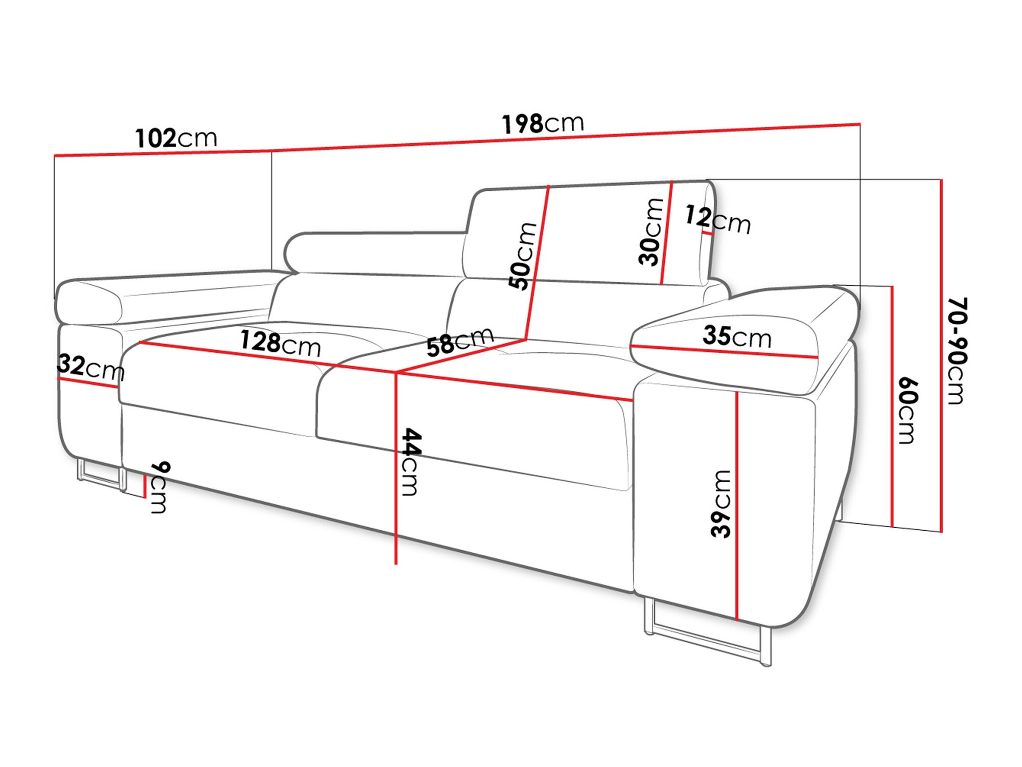 Dīvāns Comfivo Eliferu 105 (Soft 017 + Lux 05)