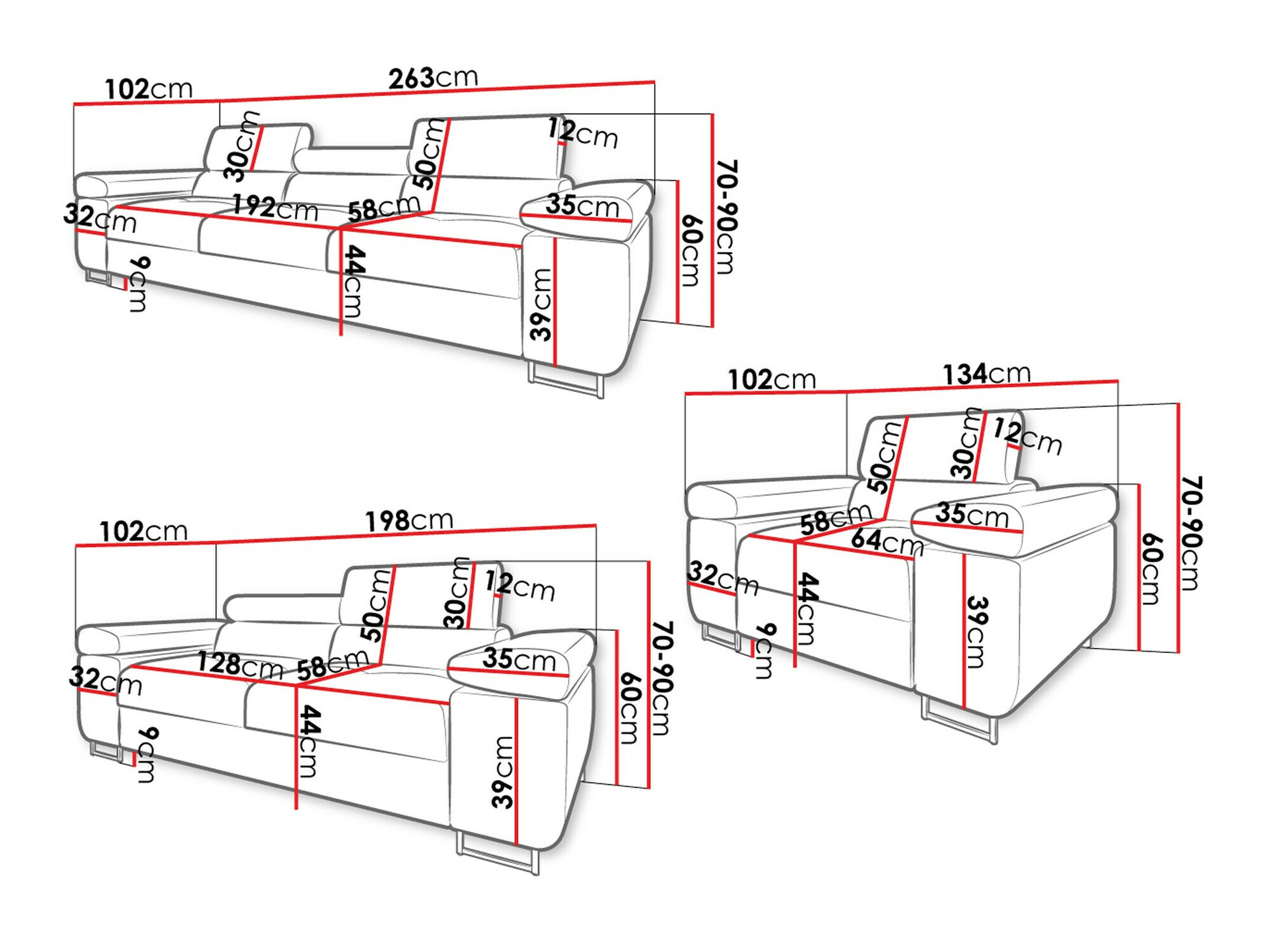 Комплект мягкой мебели Comfivo Eliferu 107 (Manila 02)