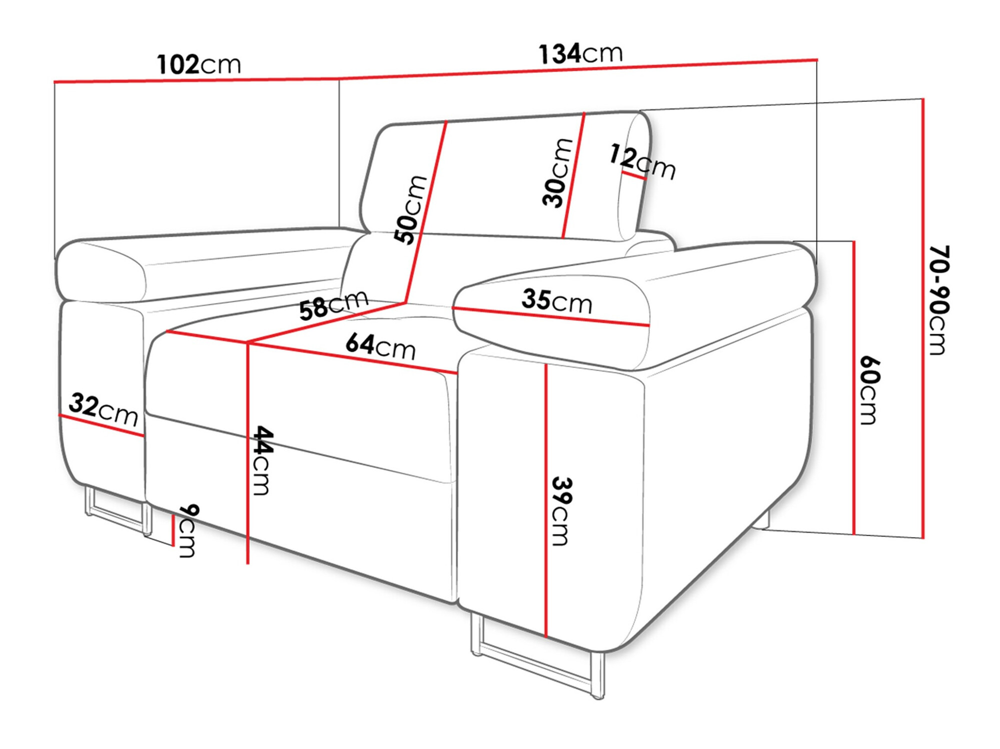Krēsls Comfivo Eliferu 106 (Poso 110)