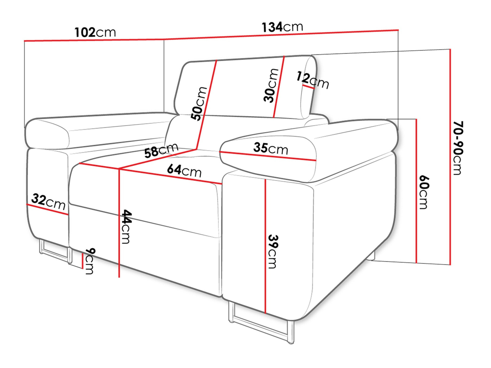 Krēsls Comfivo Eliferu 106 (Poso 135)