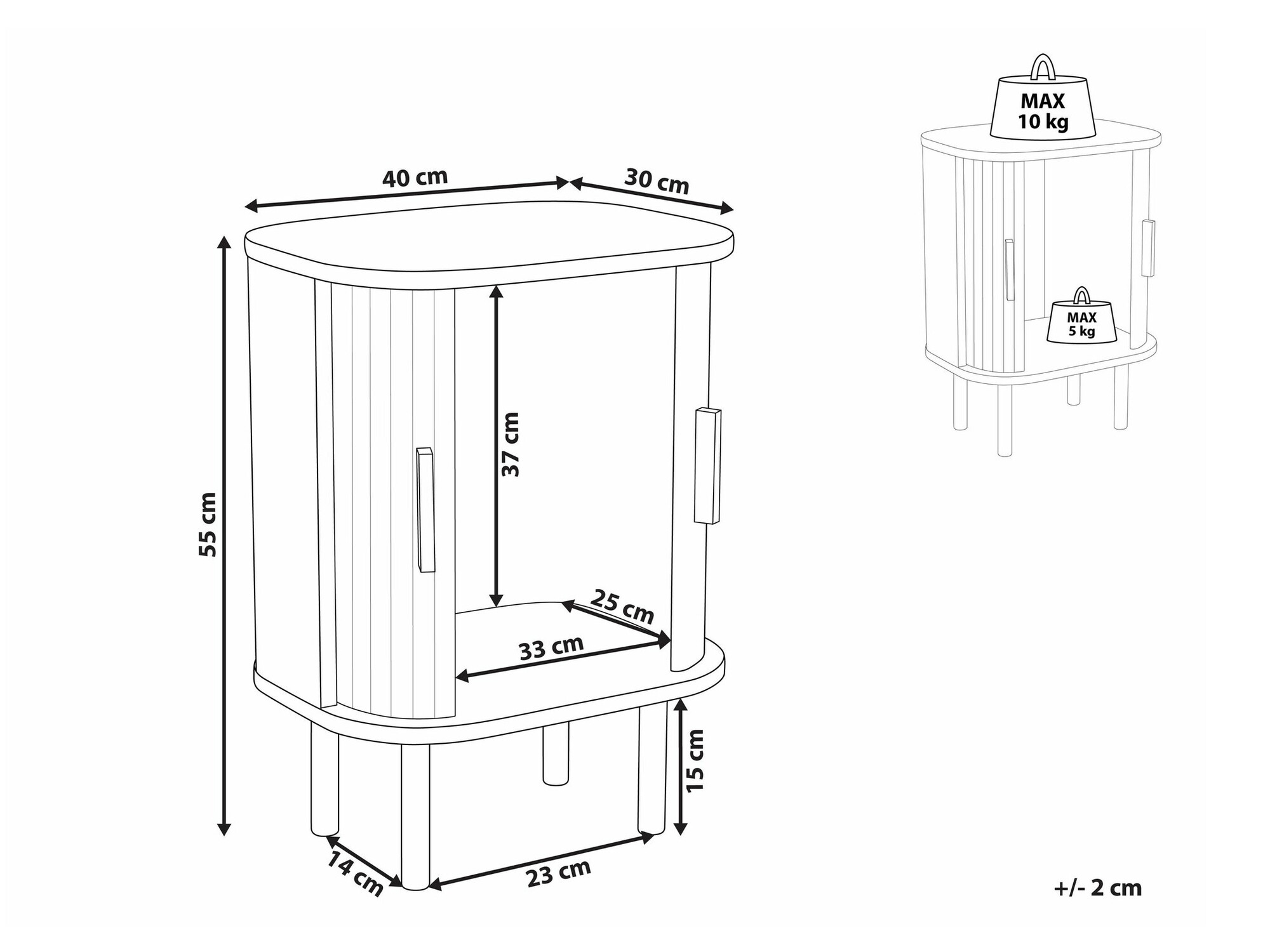 Naktsgaldiņš Fencalu 111 (Gaišs koks)