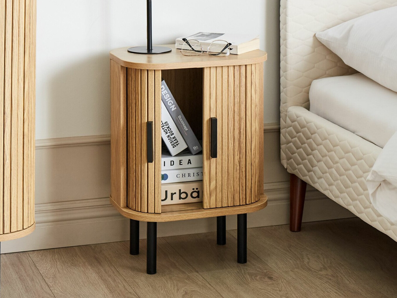 Прикроватная тумбочка Fencalu 111 (Светлое дерево)