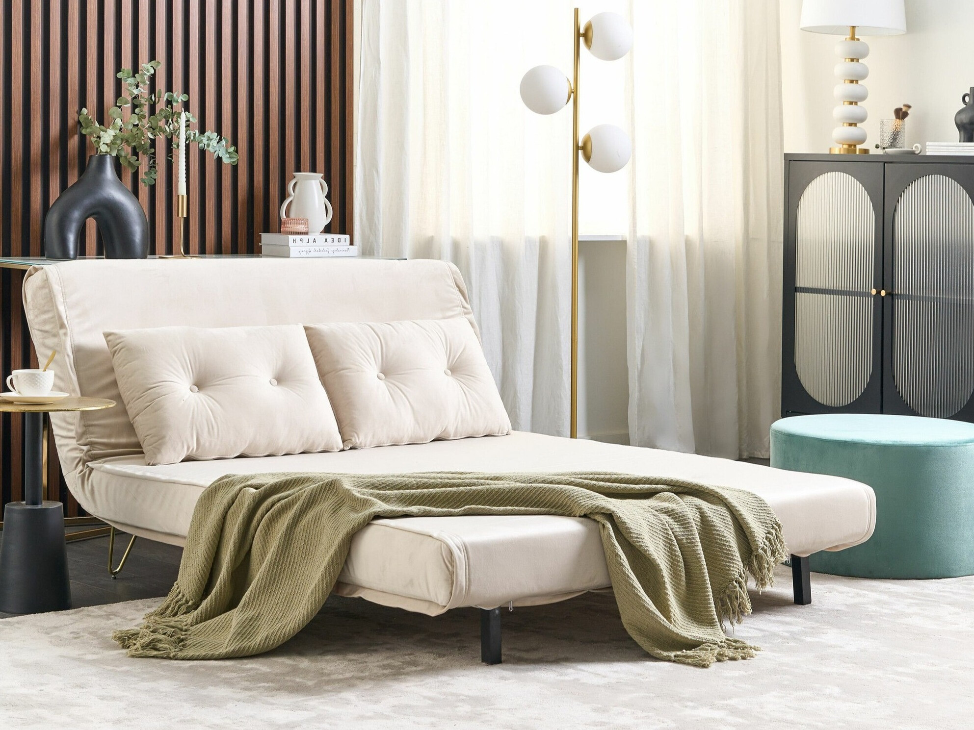 Dīvāns gulta Berwyn 641 (Bēšs)