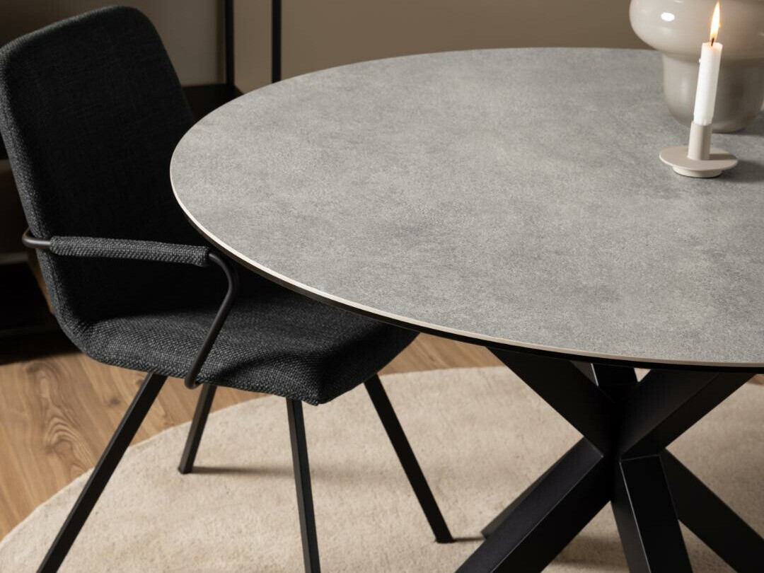 Cтол Norsica 780 (Чёрный + Серый мрамор)