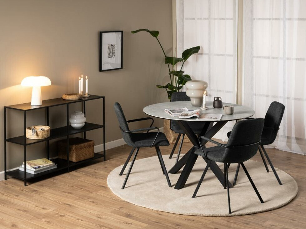 Galds Norsica 780 (Melns + Pelēks marmors)