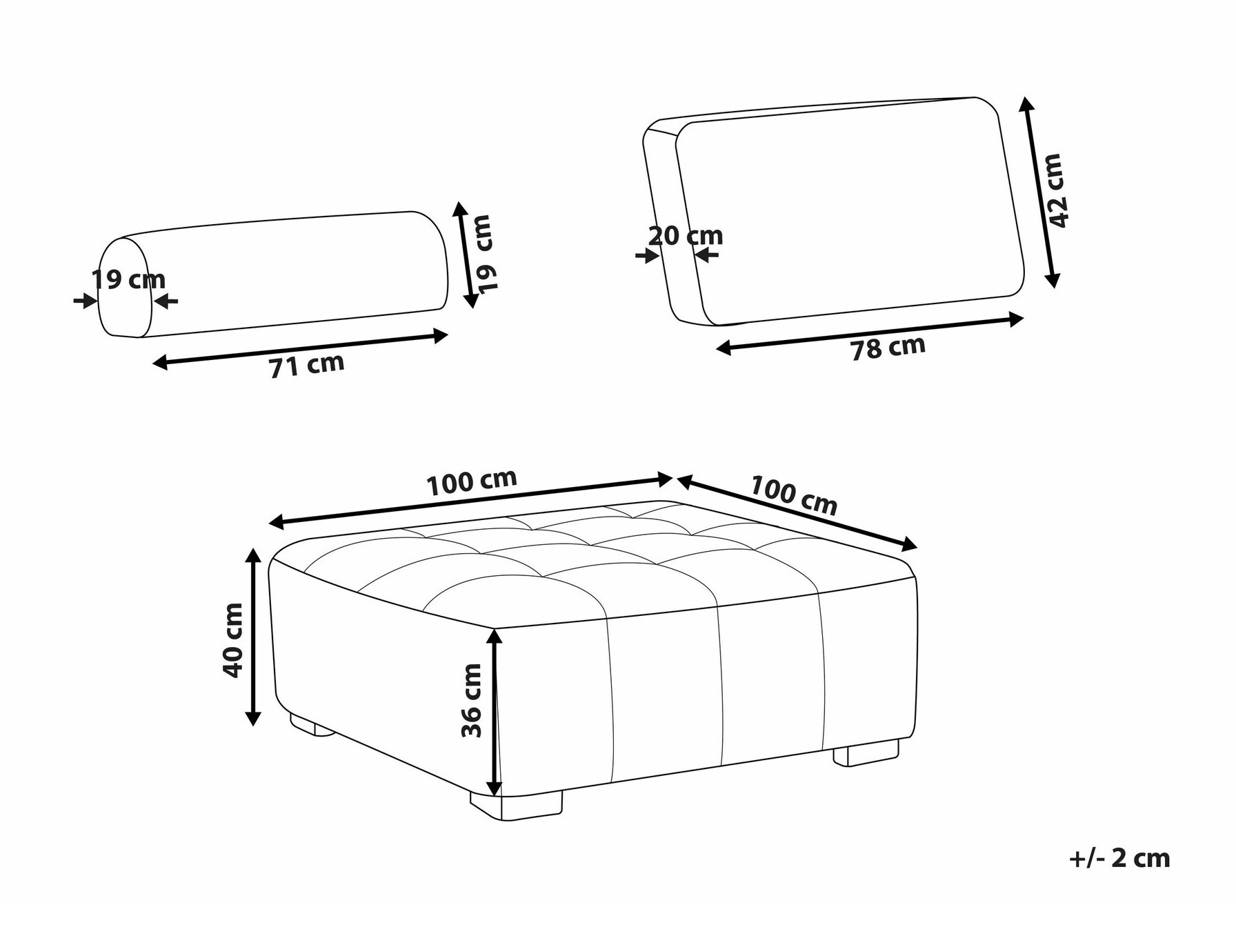 Модульное кресло Berwyn 1806 (Розовый)
