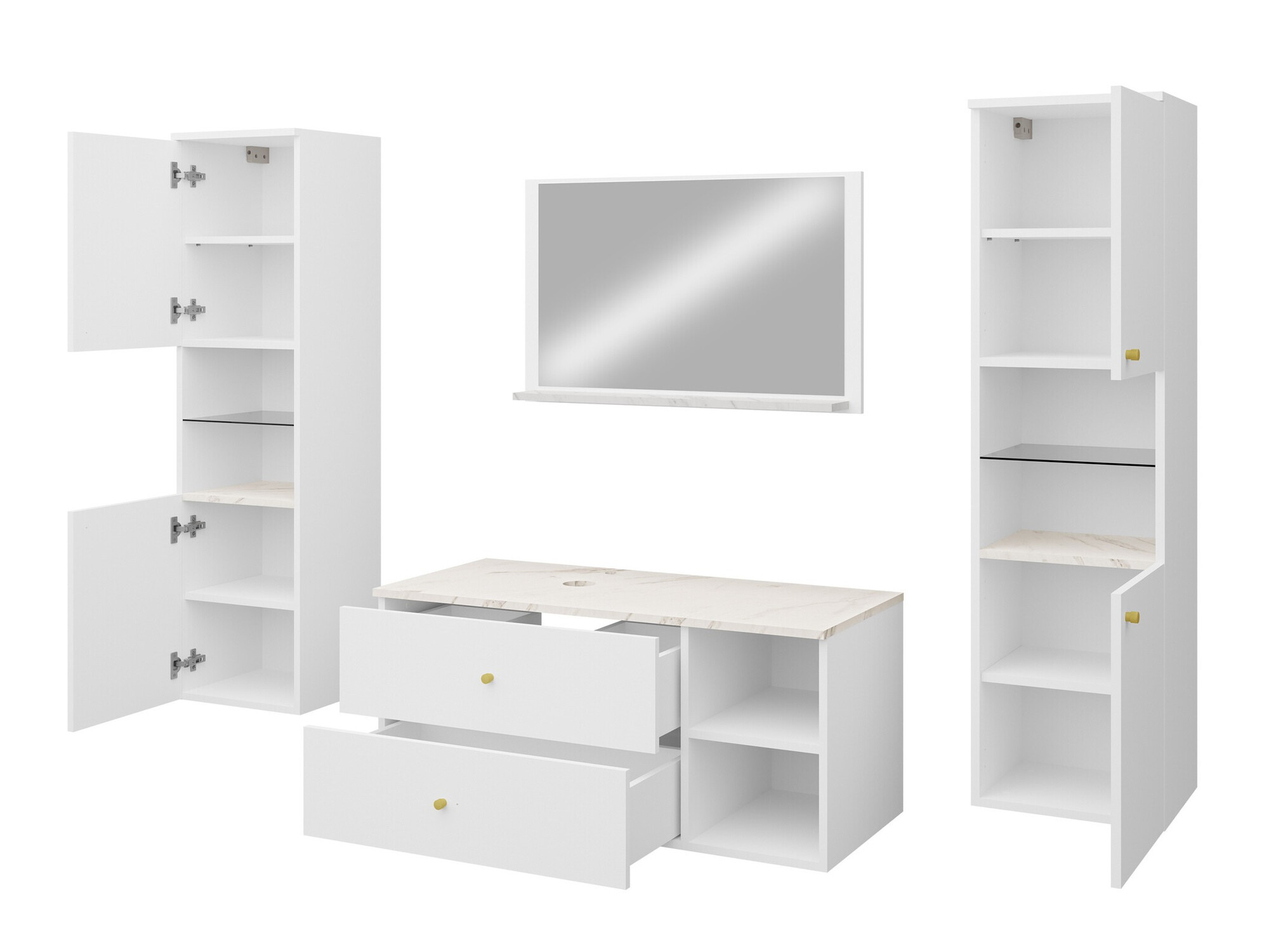 Vannas komplekts Ophruvi 102 (Balts)