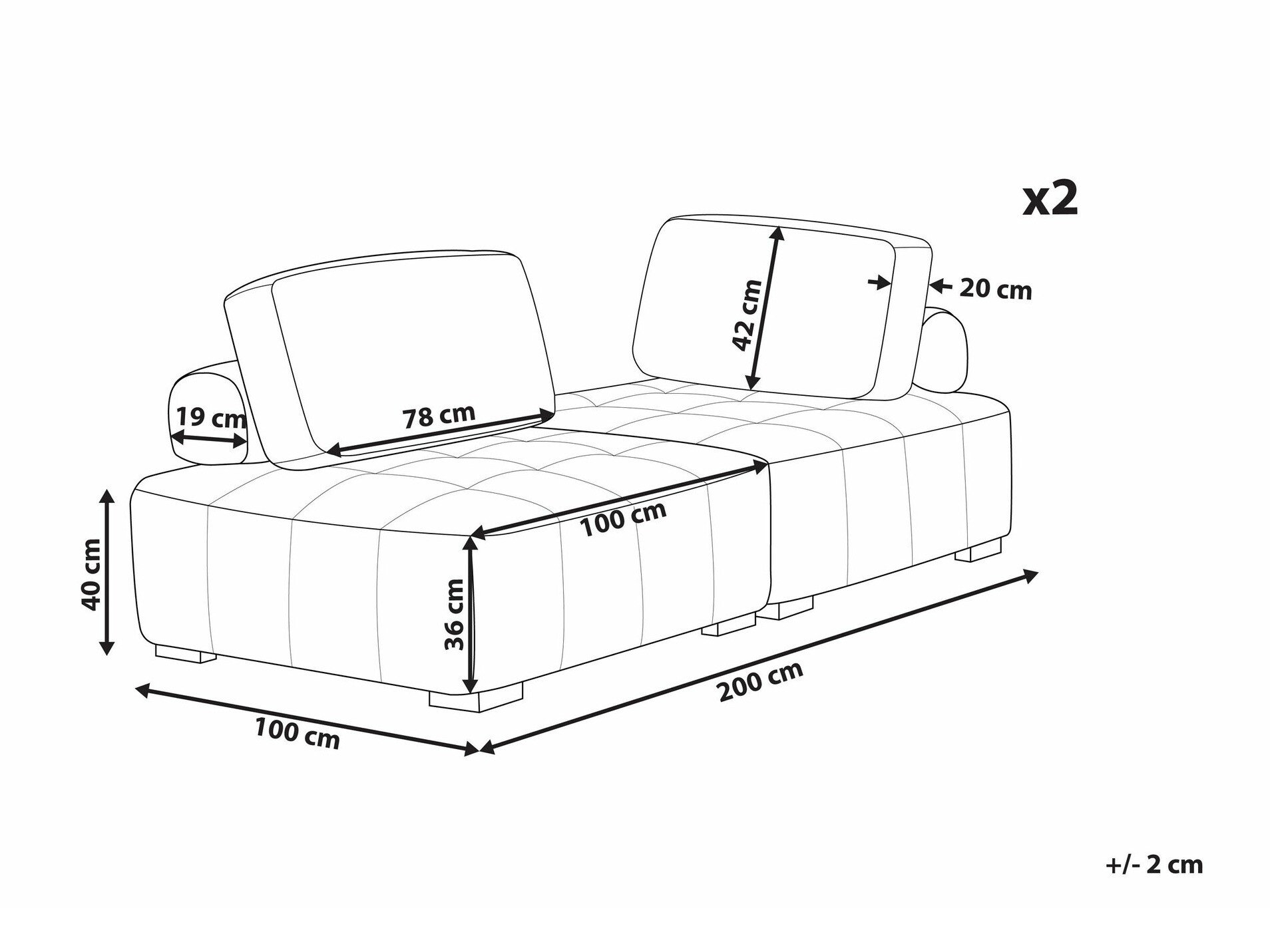 Комплект мягкой мебели Berwyn 1808 (Серый)