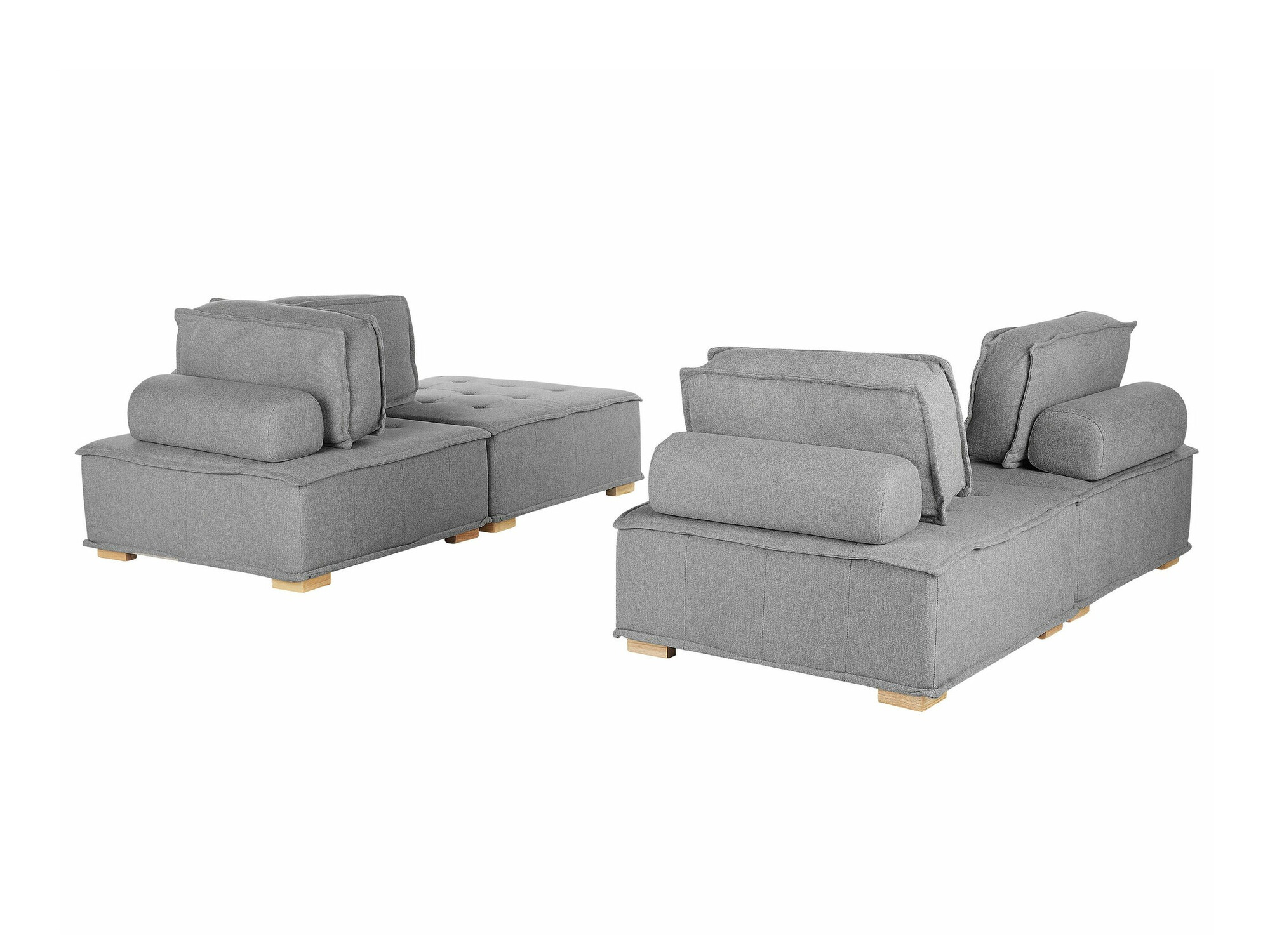 Mīksto mēbeļu komplekts Berwyn 1808 (Pelēks)