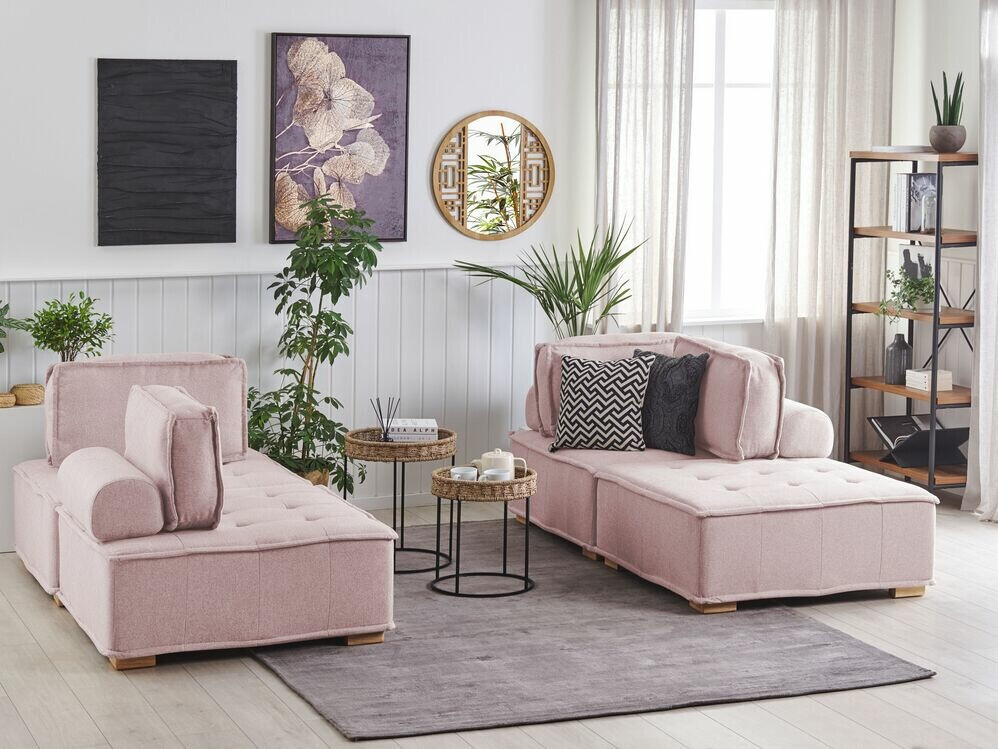 Mīksto mēbeļu komplekts Berwyn 1808 (Tumši rozā)