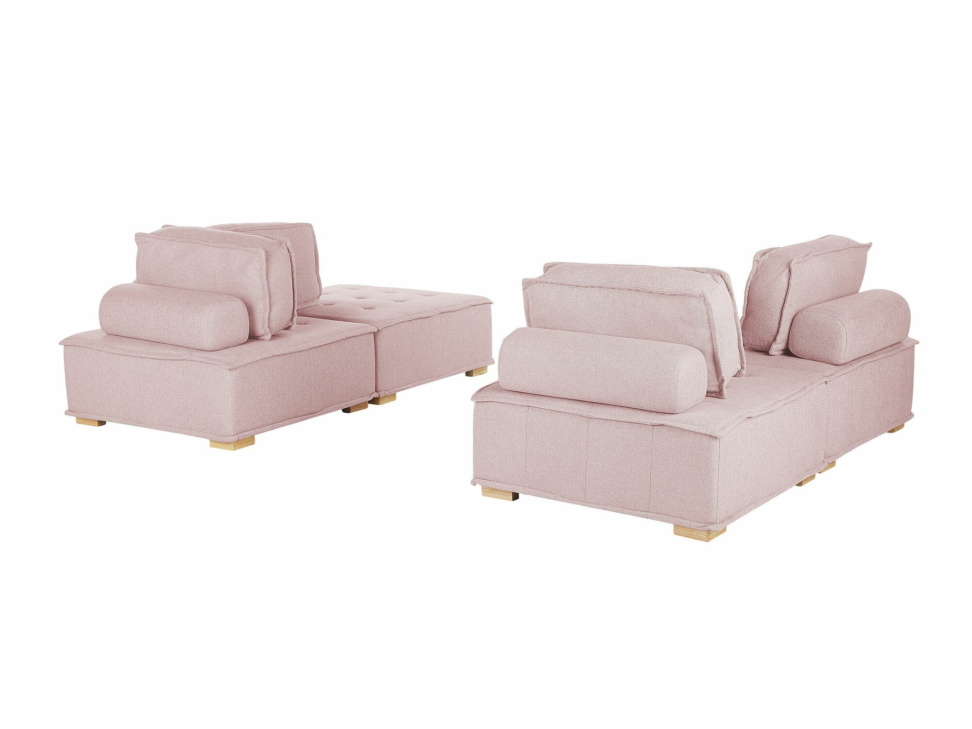 Mīksto mēbeļu komplekts Berwyn 1808 (Tumši rozā)