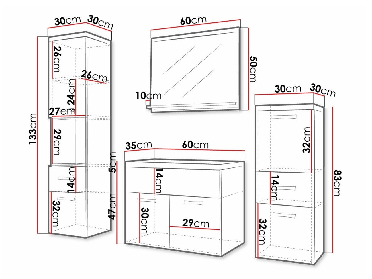 Набор для ванной комнаты Sarasota 161