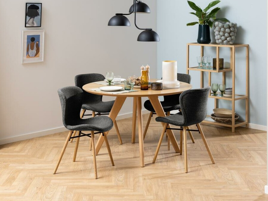 Стул Norsica 788 (Антрацит + Светлое дерево)