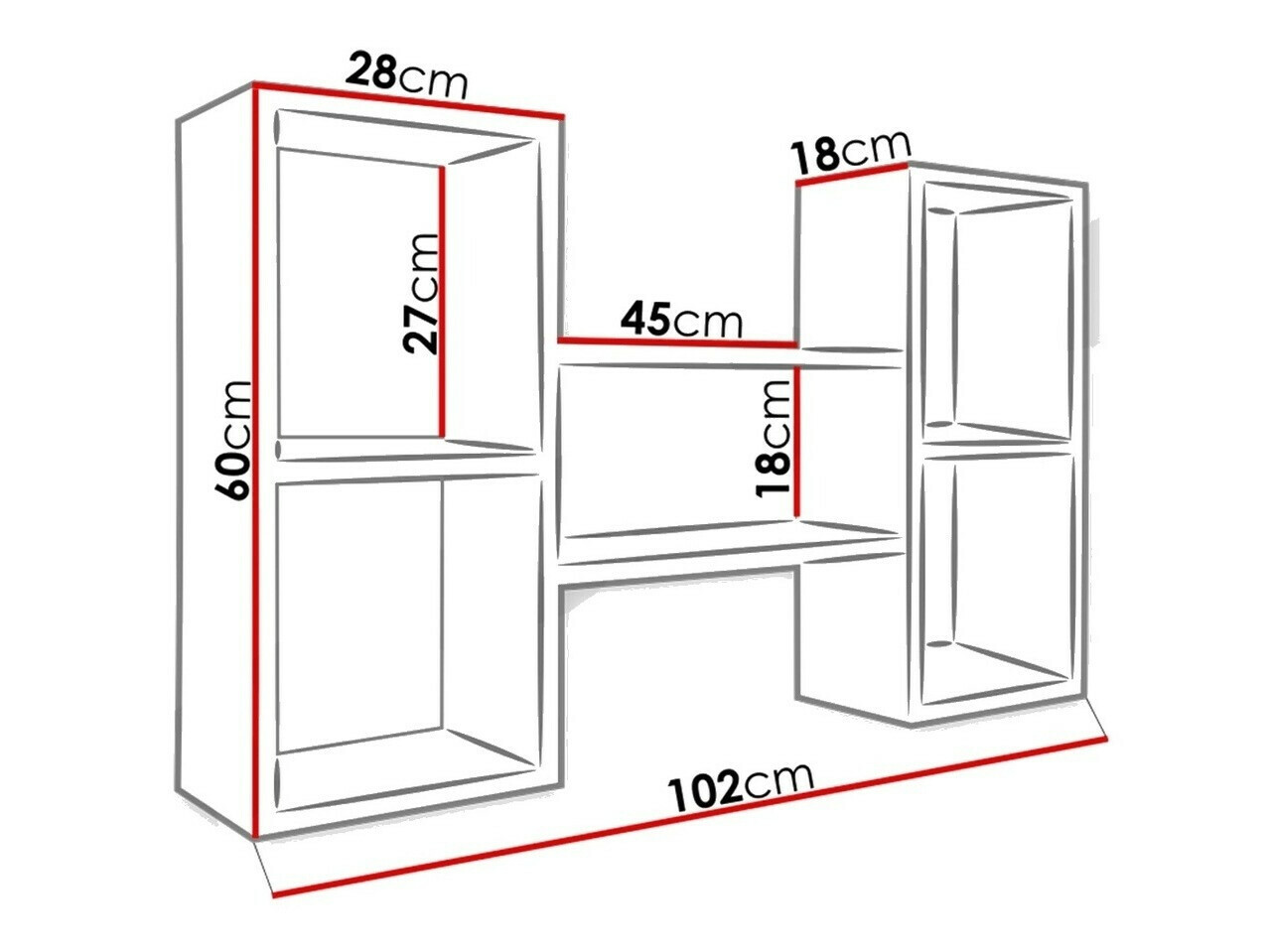 Настенная полка Sarasota 112 (Белый)