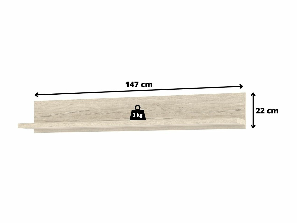 Настенная полка Tornua 100 (Темная ель)